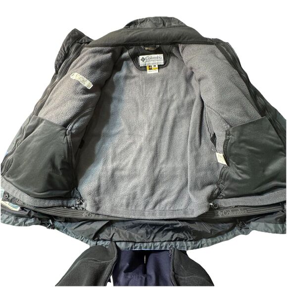 Vintage Columbia Titanium Omni-Tech Women’s 3-in-1 Jacket Light Blue Black Large - Picture 10 of 16